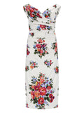 Dolce & Gabbana Abito In Raso Con Stampa