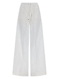 Herno Pantalone Traforato Con Ricamo Sangallo