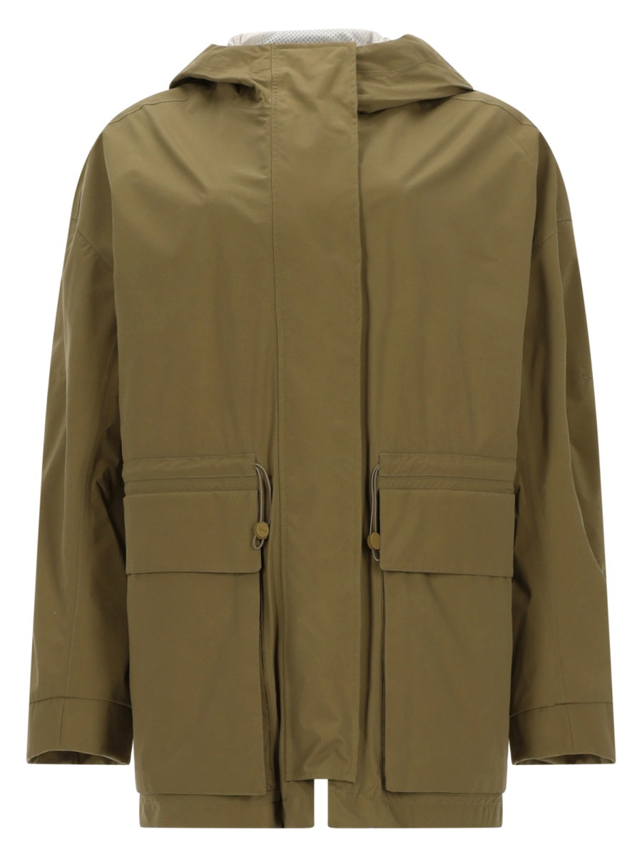 Laminar Parka Corto Con Cappuccio