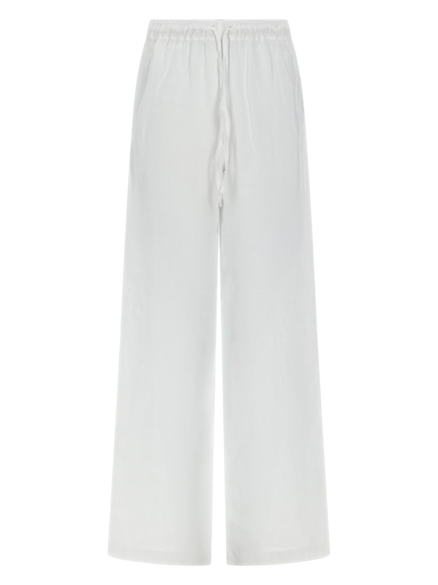 120% Lino Pantalone Ampio In Lino
