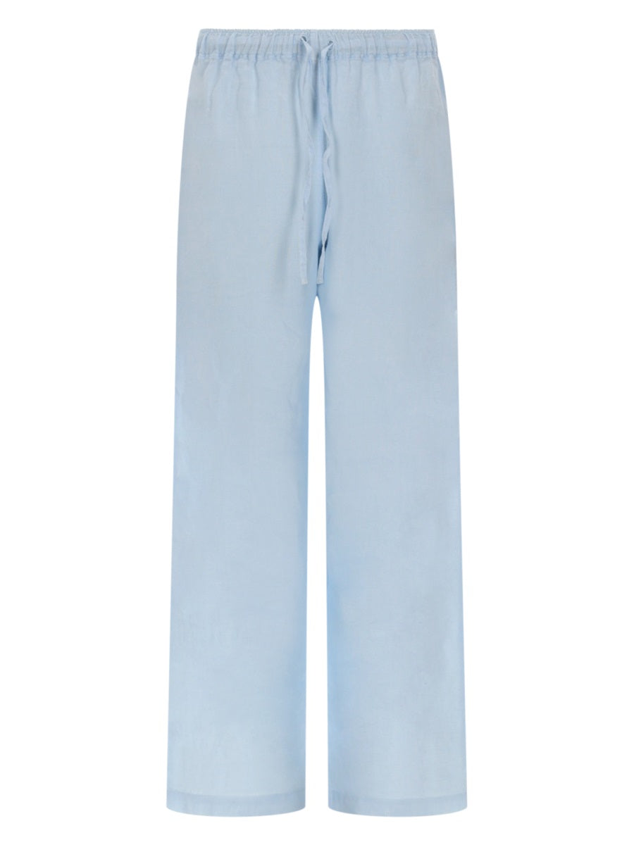 120% Lino Pantalone Ampio In Lino