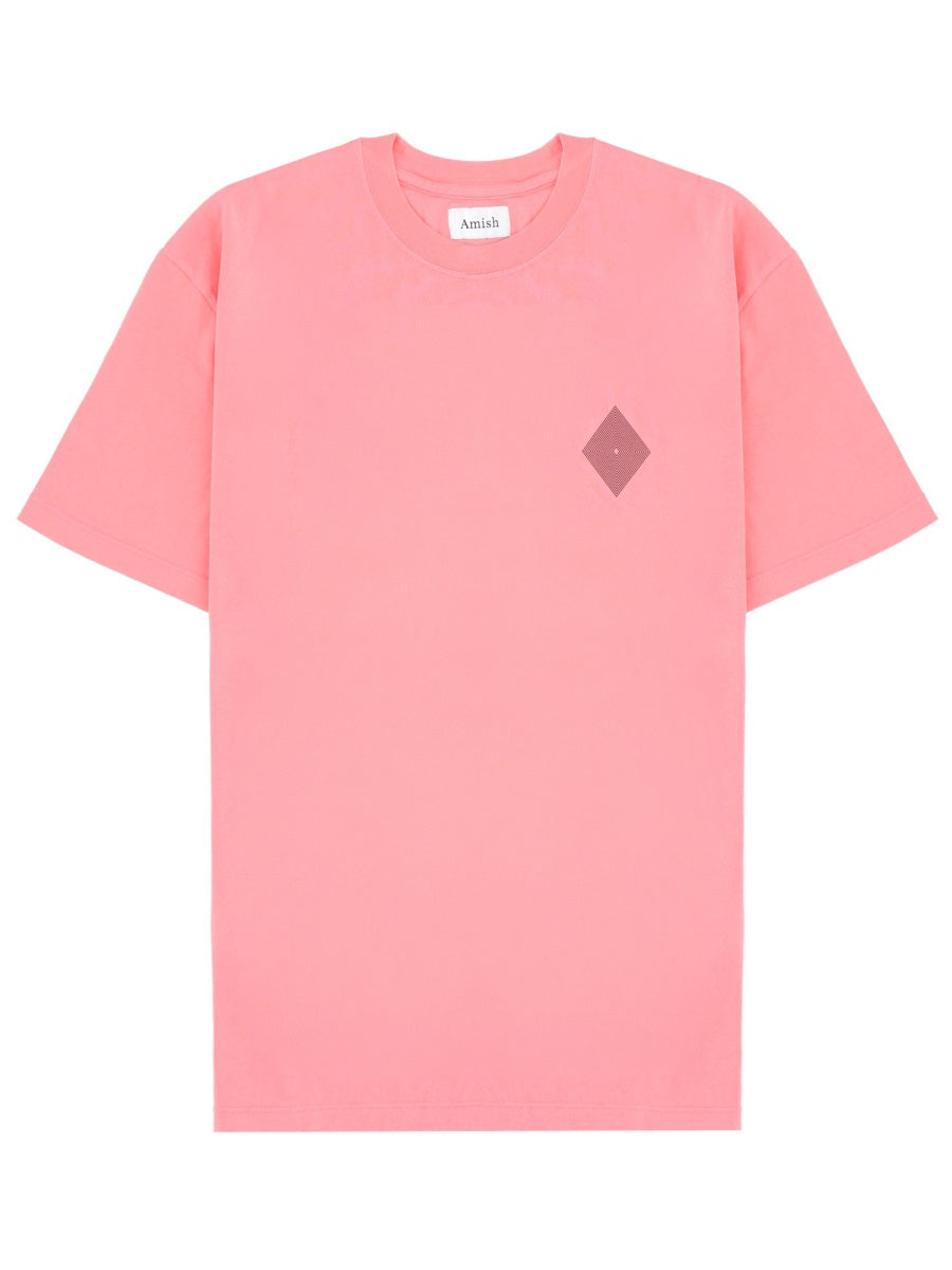Amish T Shirt Con Logo