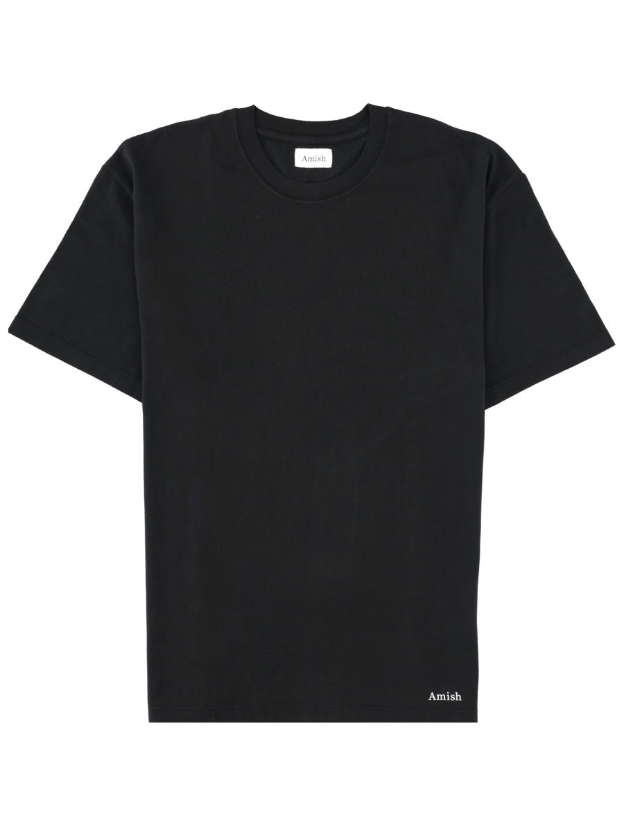 Amish T Shirt Con Micro Logo