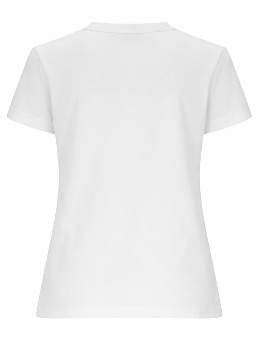 Msgm T Shirt Con Logo Pennellato