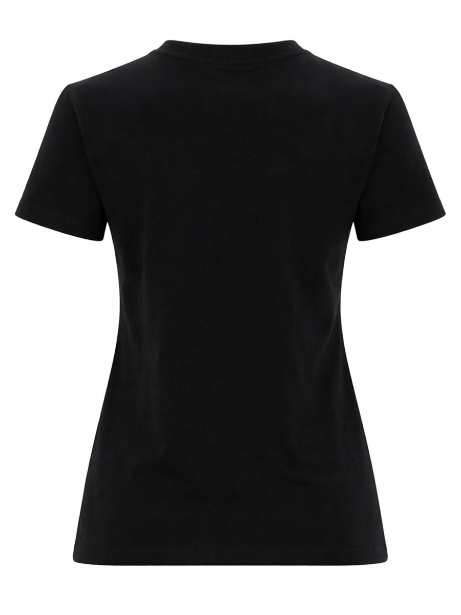 Msgm T Shirt Con Logo Pennellato