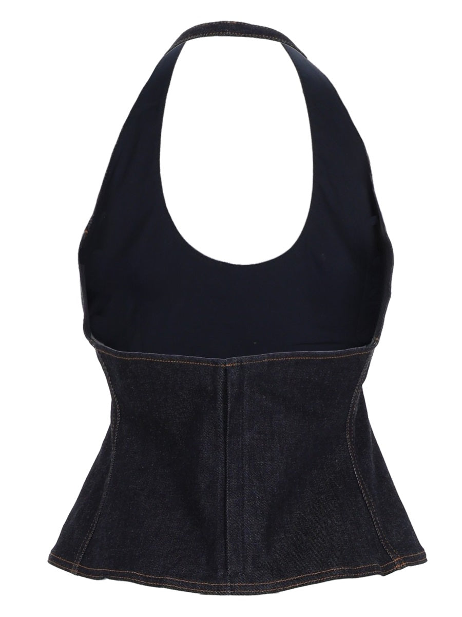 Jacquemus Top "Lavoir" In Denim