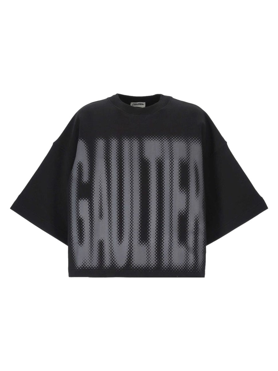 Jean Paul Gaultier T Shirt Cropped Con Logo