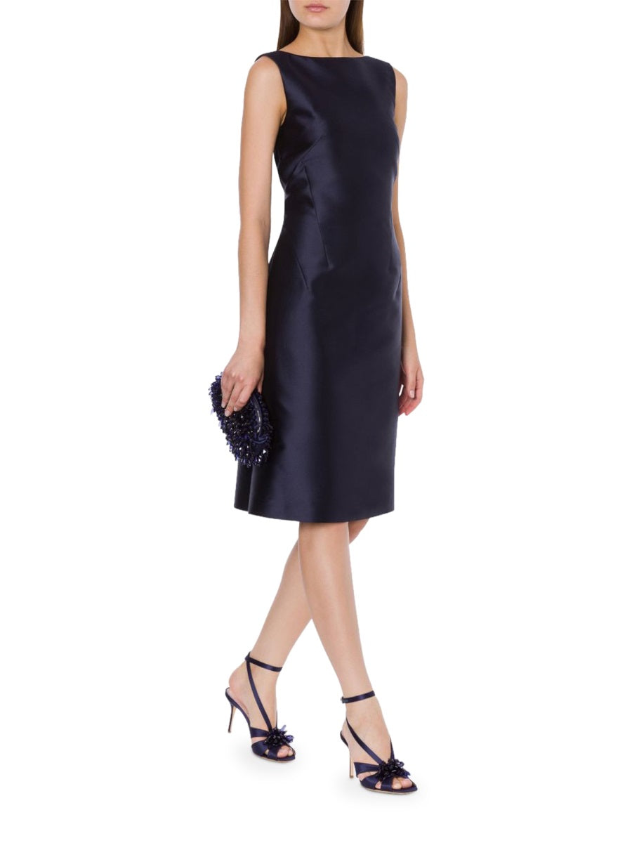 Alberta Ferretti Abito Midi In Raso