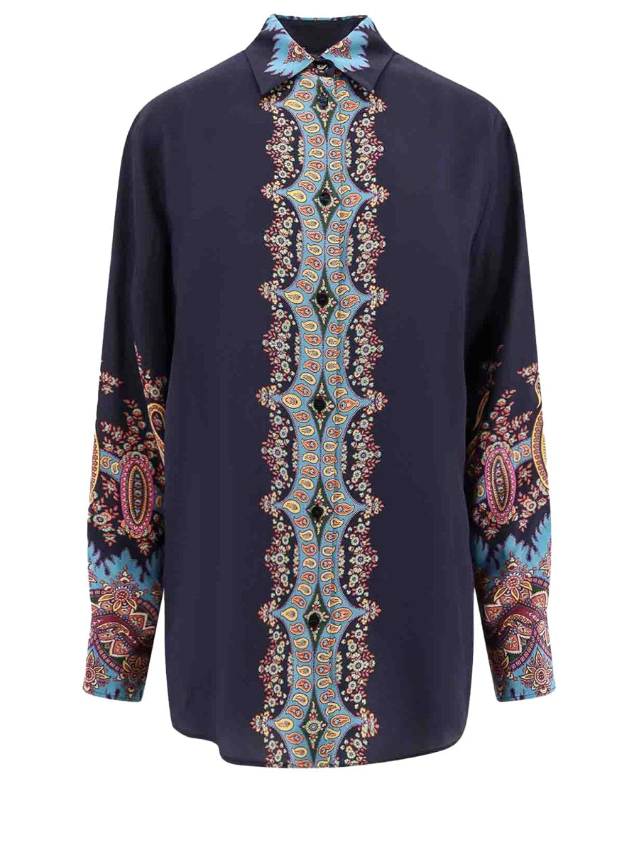 Etro Camicia Con Stampa Floreale
