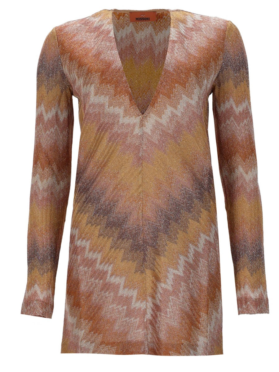 Missoni Mini Abito A Maniche Lunghe