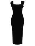 Michael By Michael Kors Abito Midi Con Volant