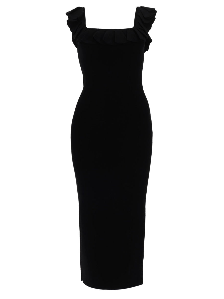 Michael By Michael Kors Abito Midi Con Volant