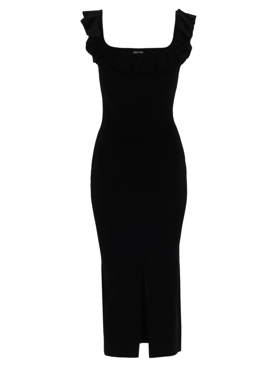 Michael By Michael Kors Abito Midi Con Volant