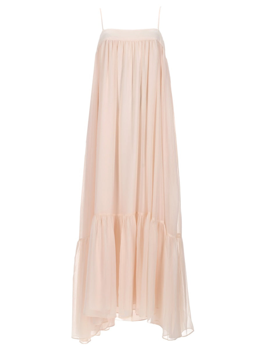 Rotate Birger Christensen Abito Midi In Chiffon