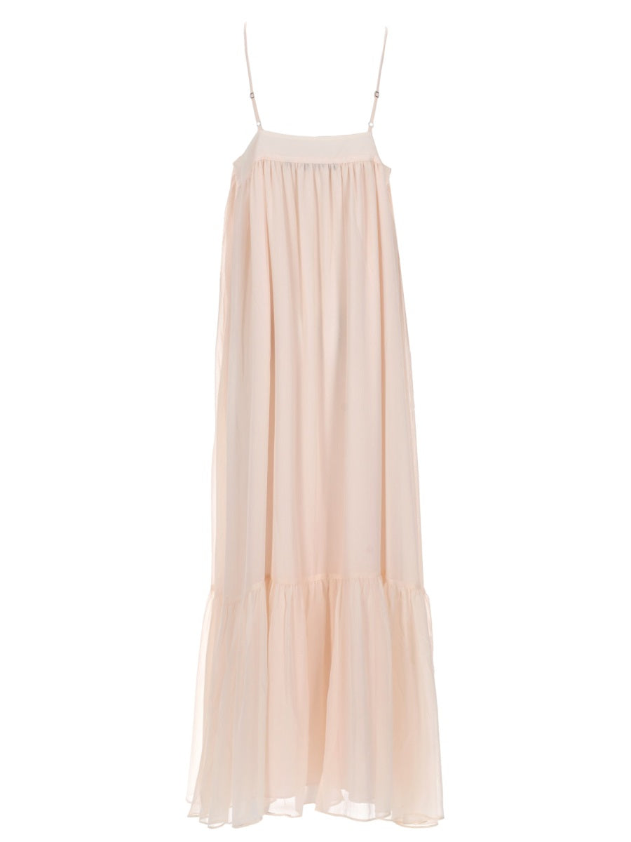Rotate Birger Christensen Abito Midi In Chiffon