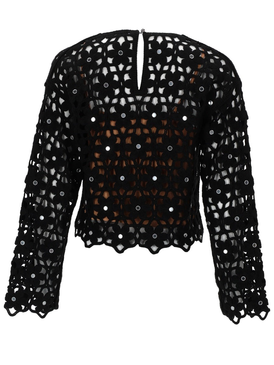 Michael By Michael Kors Top In Crochet