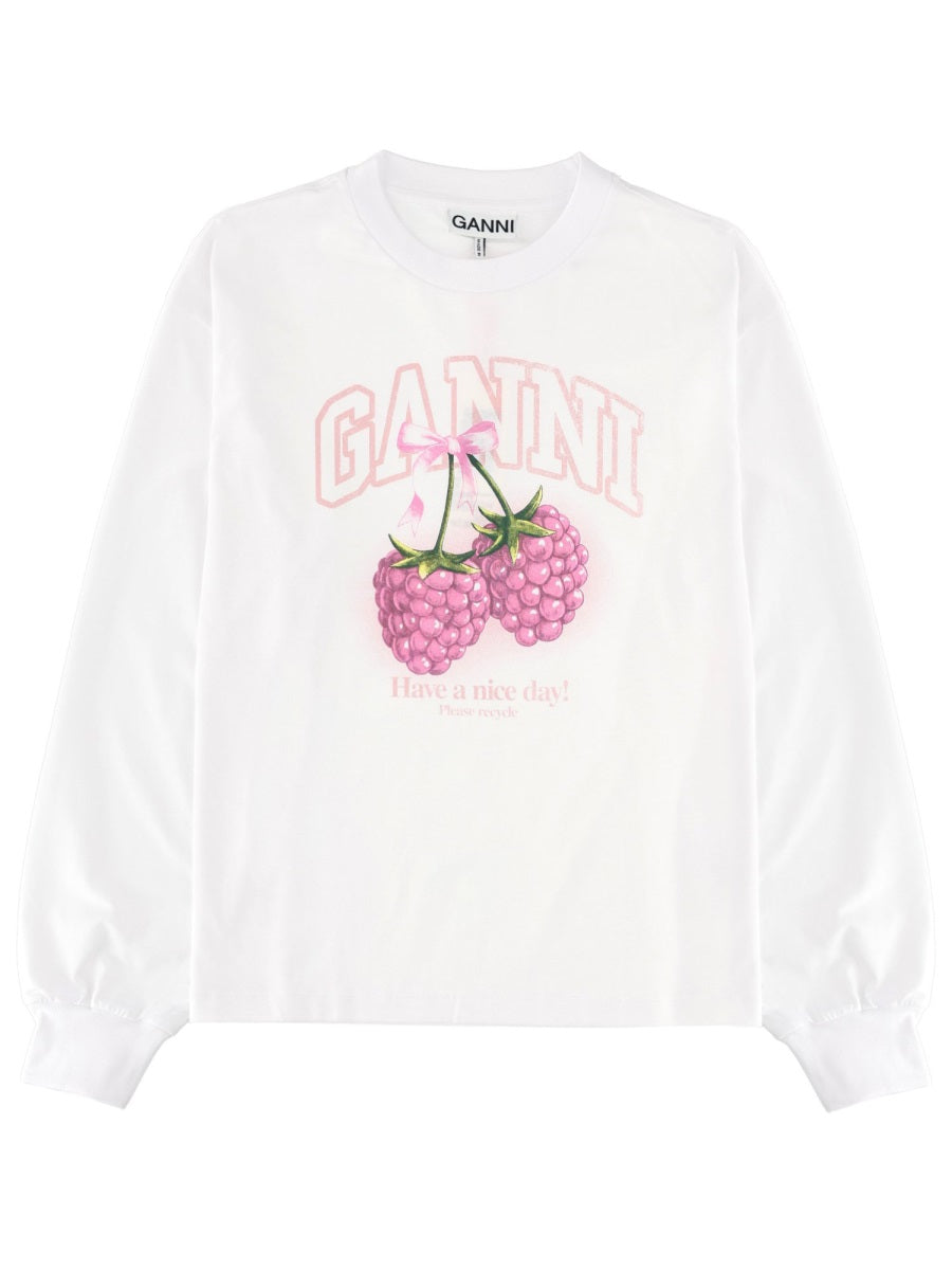 Ganni T Shirt "Raspberry"