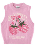 Ganni Gilet "Raspberry"