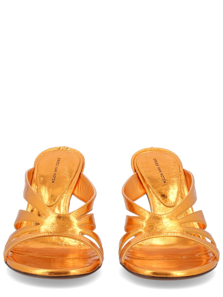 Dries Van Noten Sandalo Con Tacco
