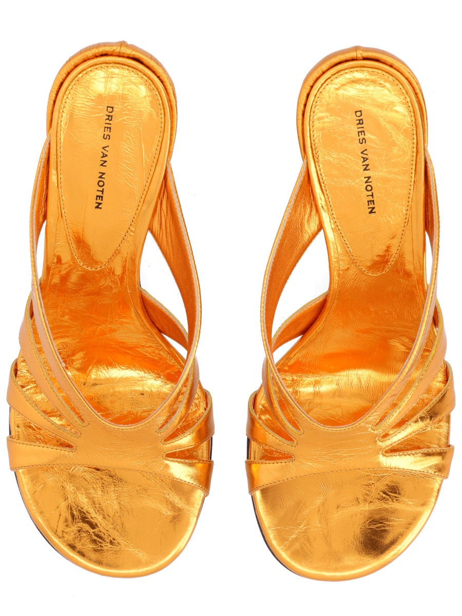 Dries Van Noten Sandalo Con Tacco