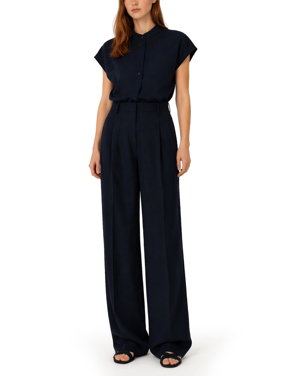 Fabiana Filippi Pantalone Sartoriale In Misto Lino