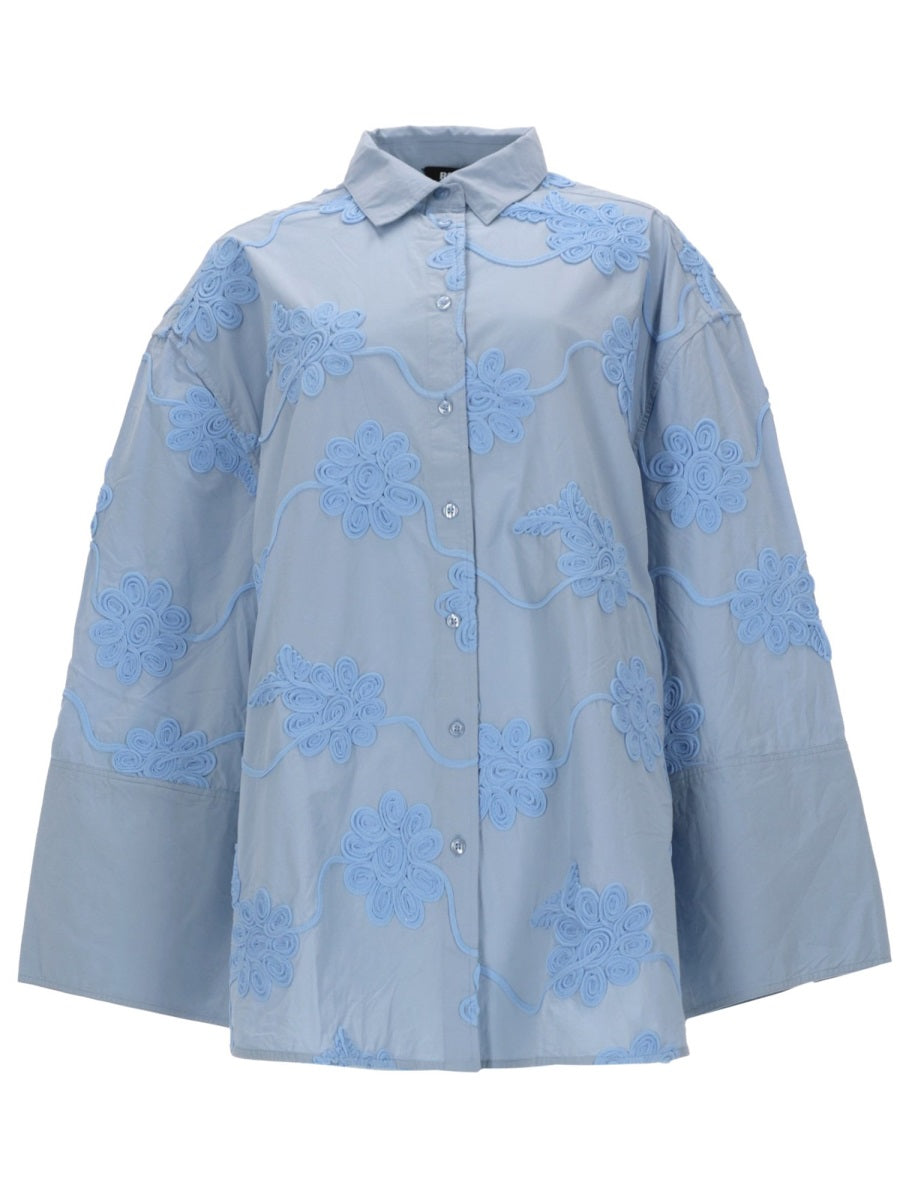 Rotate Birger Christensen Camicia Oversize Con Dettoglio Floreale