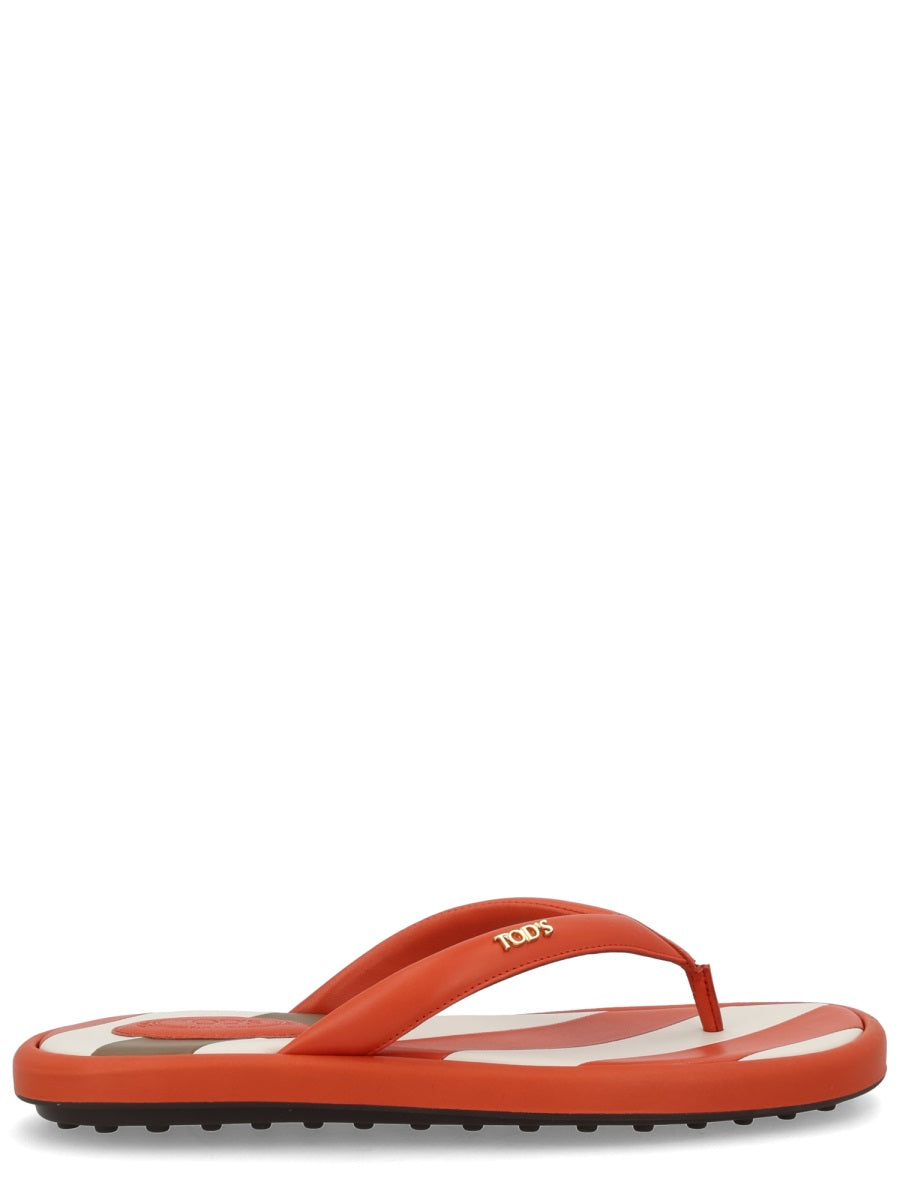 Tod's Sandalo Infradito Con Logo
