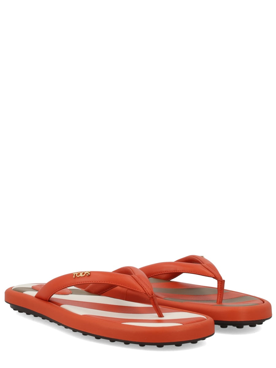 Tod's Sandalo Infradito Con Logo