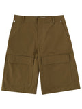 Msgm Shorts In Cotone Con Patch Logo