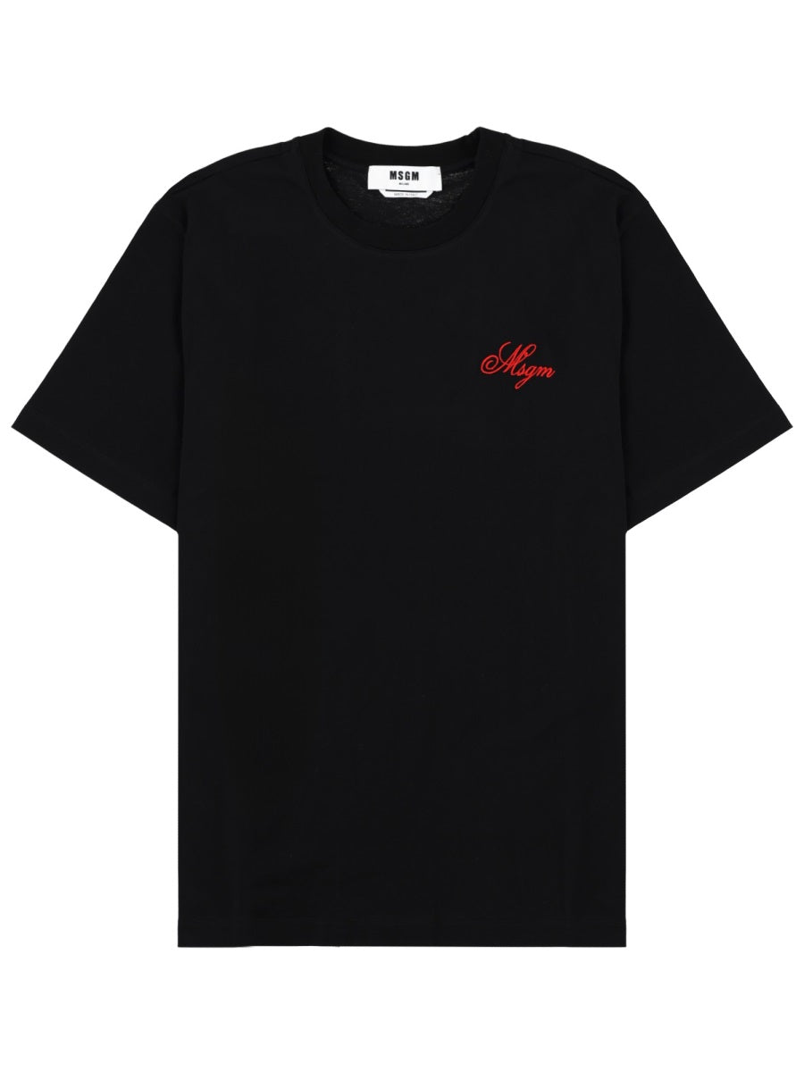 Msgm T Shirt Con Logo