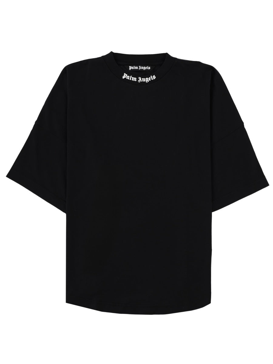Palm Angels T Shirt In Cotone A Maniche Lunghe