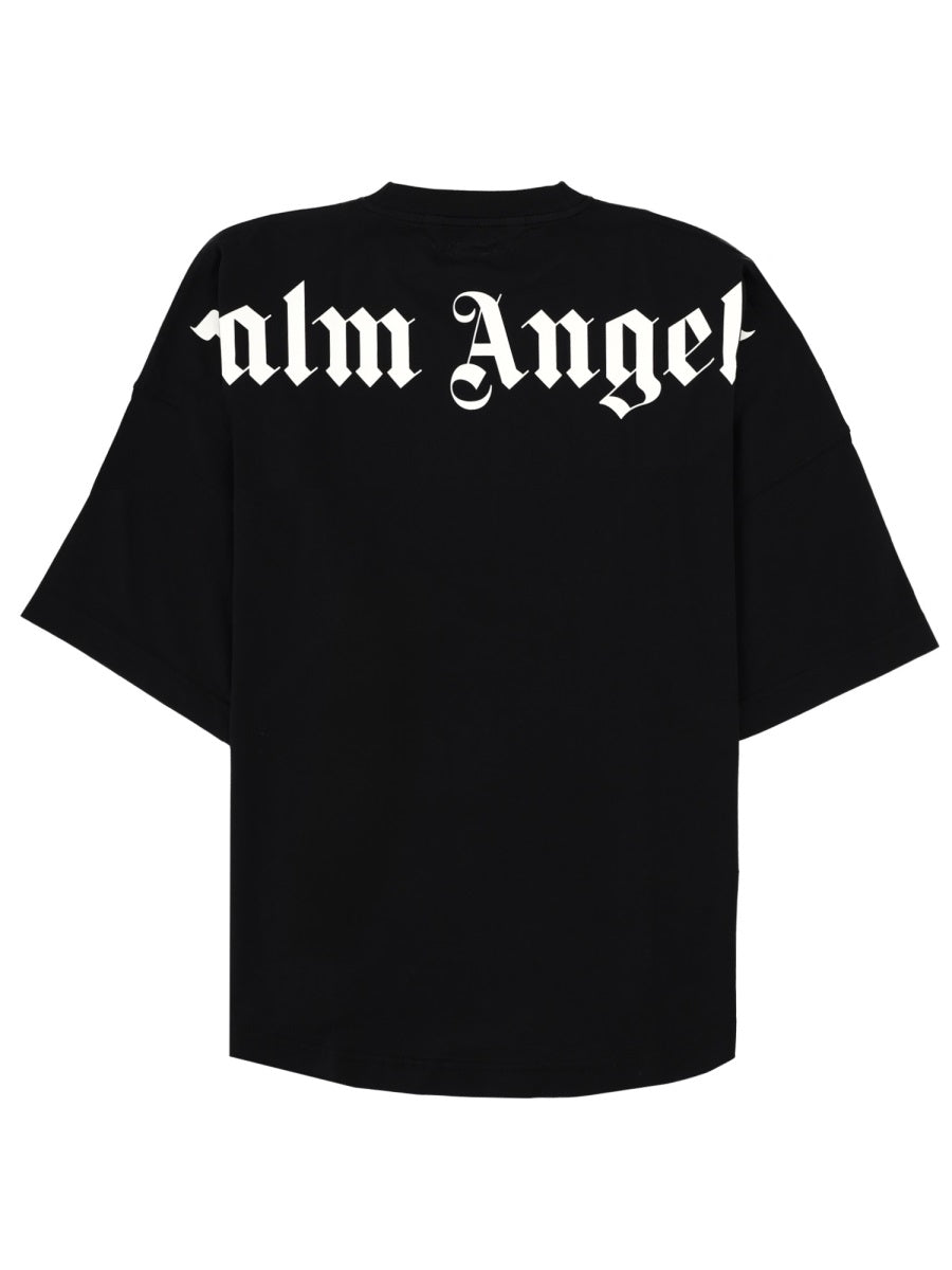 Palm Angels T Shirt In Cotone A Maniche Lunghe