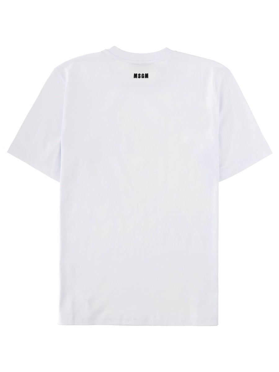 Msgm T Shirt Con Logo