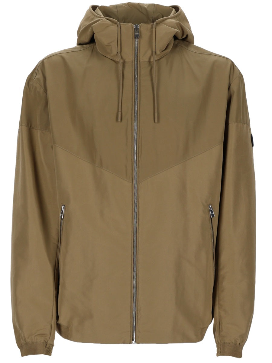 Boss Giacca Con Cappuccio E Zip