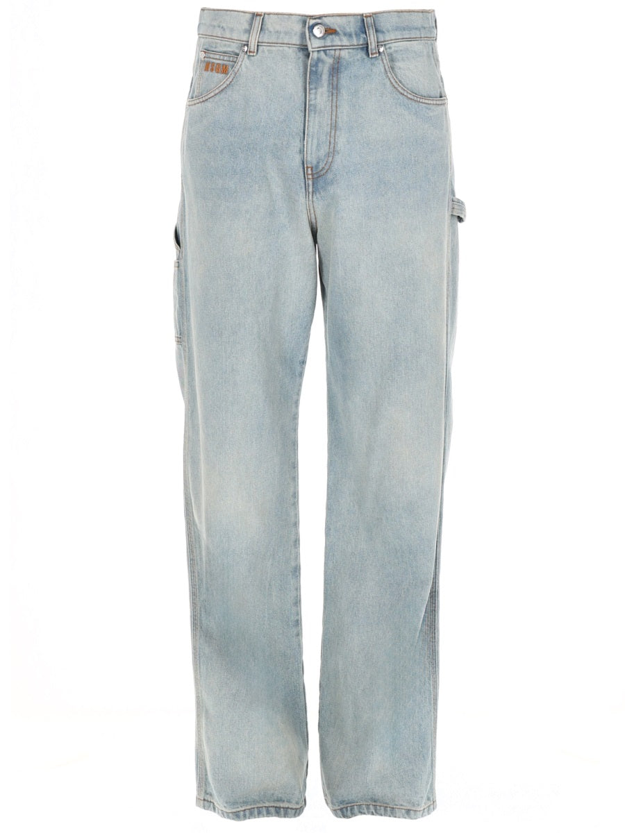 Msgm Jeans Con Logo