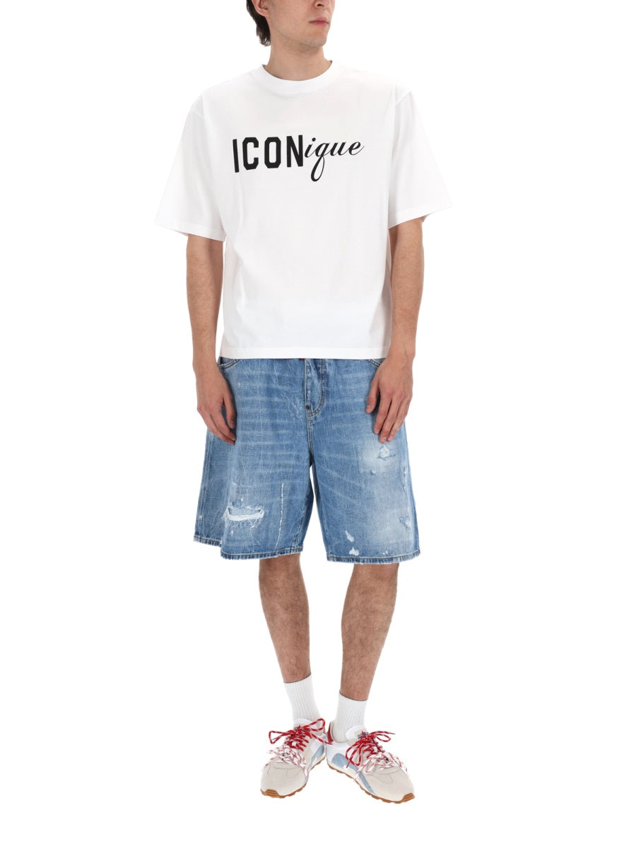 Dsquared Shorts "Surfer" Con Logo