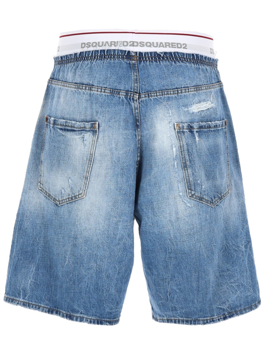 Dsquared Shorts "Surfer" Con Logo
