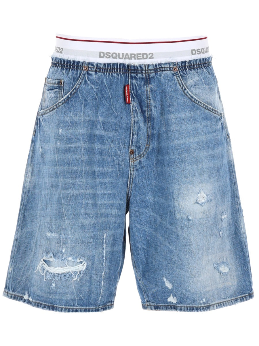 Dsquared Shorts "Surfer" Con Logo