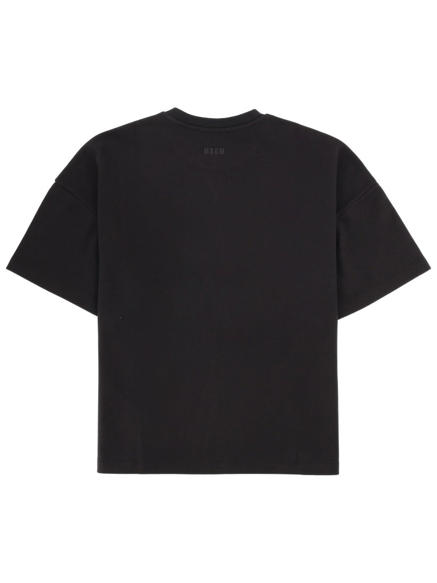 Msgm T Shirt In Cotone