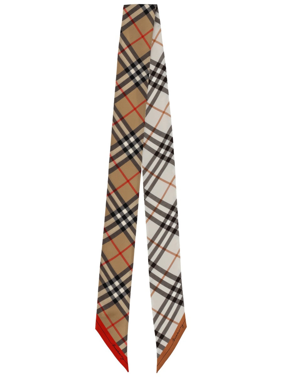 Burberry Sciarpa Sottile "Check"