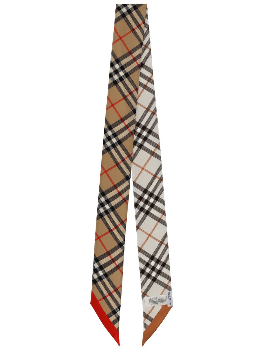 Burberry Sciarpa Sottile "Check"