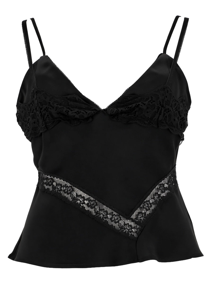Msgm Top Con Dettagli In Pizzo