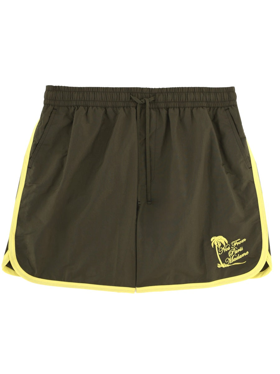 Drôle De Monsieur Costume Da Bagno Con Ricamo