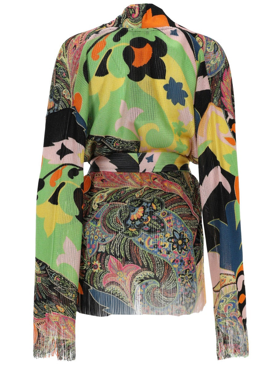 Etro Cardigan Con Frange