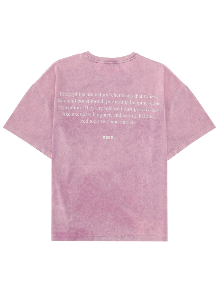 Msgm T Shirt "Endorphin"