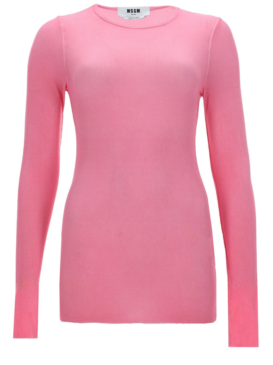 Msgm T Shirt In Viscosa