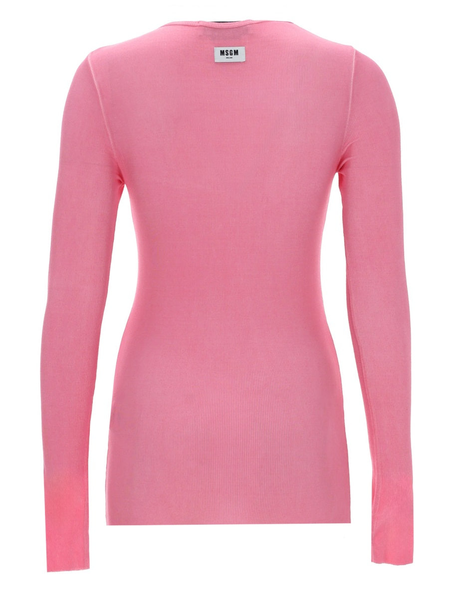 Msgm T Shirt In Viscosa