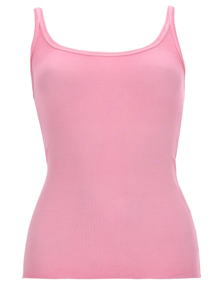 Msgm Tank Top In Viscosa