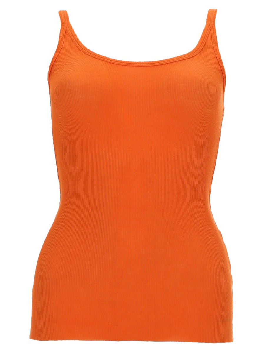 Msgm Tank Top In Viscosa