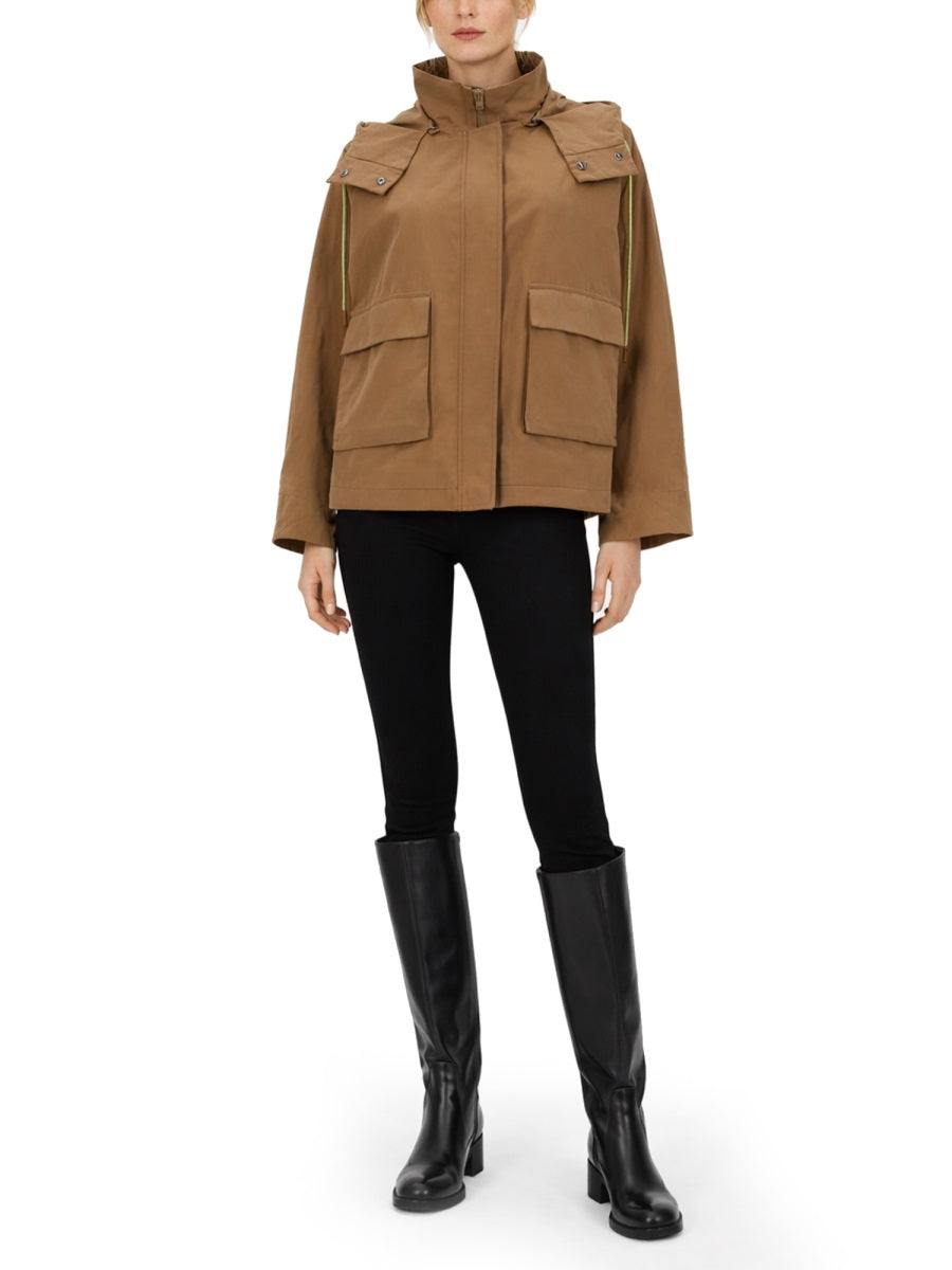 Herno Parka Corto Con Cappuccio